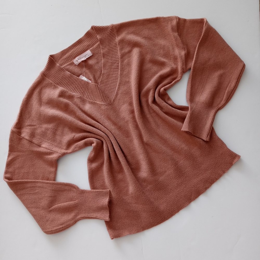 Philosophy Republic Clothing Women's Sweater Size Large Clay